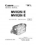 Сервисная инструкция Canon MVX-20i E, MVX-25i E