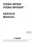 Сервисная инструкция Canon Pixma MP800, MP800R