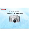 Сервисная инструкция Canon POWERSHOT-SX100IS