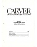 Сервисная инструкция Carver AV-634