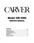 Сервисная инструкция Carver CM-1090