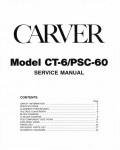 Сервисная инструкция Carver CT-6, PSC-60