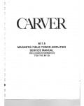 Сервисная инструкция Carver M-1.5