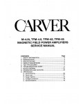 Сервисная инструкция Carver M-4.0T, TFM-4.0, TFM-42, TFM-45
