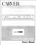 Сервисная инструкция Carver PM-1400