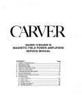 Сервисная инструкция Carver SILVER 7T, 9T