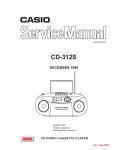Сервисная инструкция Casio CD-312S (1999)