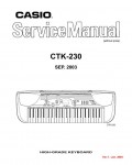 Сервисная инструкция Casio CTK-230