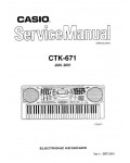 Сервисная инструкция Casio CTK-671