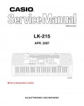 Сервисная инструкция Casio LK-215