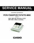 Сервисная инструкция Casio PCR-T265, PCR-T275