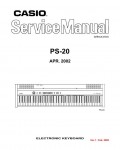 Сервисная инструкция Casio PS-20