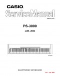 Сервисная инструкция Casio PS-3000