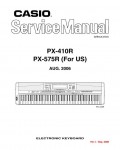 Сервисная инструкция Casio PX-410R, PX-575R