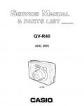 Сервисная инструкция Casio QV-R40