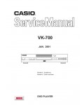 Сервисная инструкция Casio VK-700