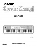 Сервисная инструкция Casio WK-1500