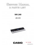 Сервисная инструкция CASIO WK-240