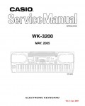 Сервисная инструкция Casio WK-3200