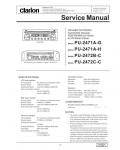 Сервисная инструкция Clarion PU-2471A, PU-2472BC