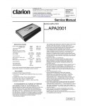 Сервисная инструкция Clarion APA2001