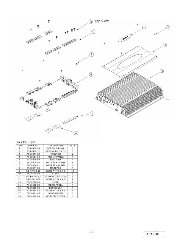 Сервисная инструкция Clarion APA2001