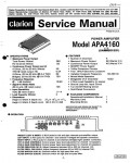 Сервисная инструкция Clarion APA4160