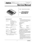 Сервисная инструкция Clarion APA4300HX