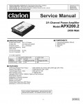 Сервисная инструкция Clarion APX200.2