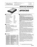 Сервисная инструкция Clarion APX4360