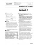 Сервисная инструкция Clarion CMPA3.1