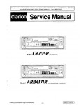 Сервисная инструкция Clarion CR705R, ARB-4171R (PE-9963E)