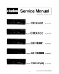 Сервисная инструкция Clarion CRH-300, CRH-301, CRX-400, CRX-401 (PE-9862, PE-9863, PE-9864, PE-9865)