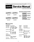Сервисная инструкция Clarion CRN27, CRN28, CRN37, CRN38