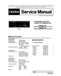 Сервисная инструкция Clarion CRX73, CRX74 (PE-9607A, PE-9608A)