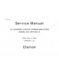 Сервисная инструкция Clarion DPX1001.2
