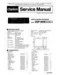 Сервисная инструкция Clarion DSP-959E