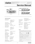 Сервисная инструкция Clarion DXZ645MP, DXZ646MP