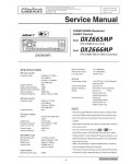 Сервисная инструкция Clarion DXZ665MP, DXZ666MP