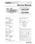 Сервисная инструкция Clarion DXZ745MP, DXZ746MP
