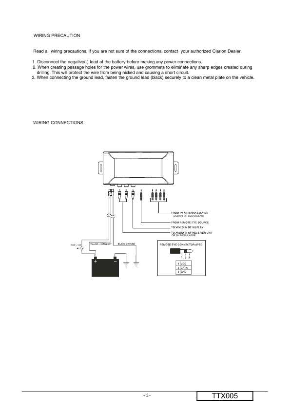 Сервисная инструкция Clarion TTX005