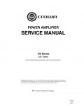 Сервисная инструкция Crown CE-4000