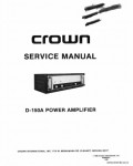 Сервисная инструкция CROWN D150A