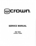 Сервисная инструкция Crown FM-TWO