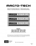 Сервисная инструкция Crown MACRO-TECH 600, 1200, 2400