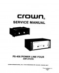 Сервисная инструкция Crown P-800 POWER LINE FOUR