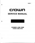 Сервисная инструкция Crown PL-1