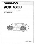 Сервисная инструкция Daewoo ACD-4300