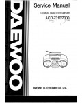 Сервисная инструкция Daewoo ACD-7300, ACD-7310