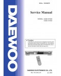 Сервисная инструкция Daewoo DQD-6100D, DQD-2100D
